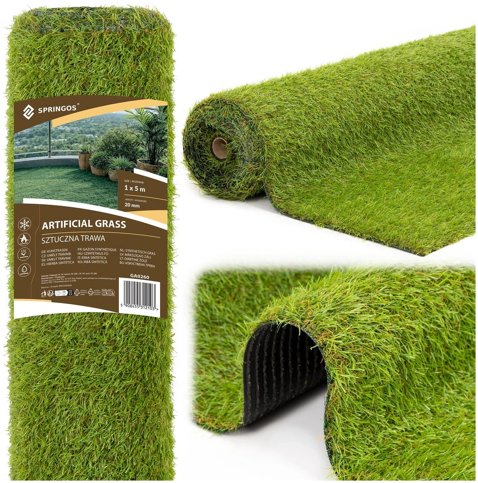 Springos Dirbtinė žolė 1x5 m