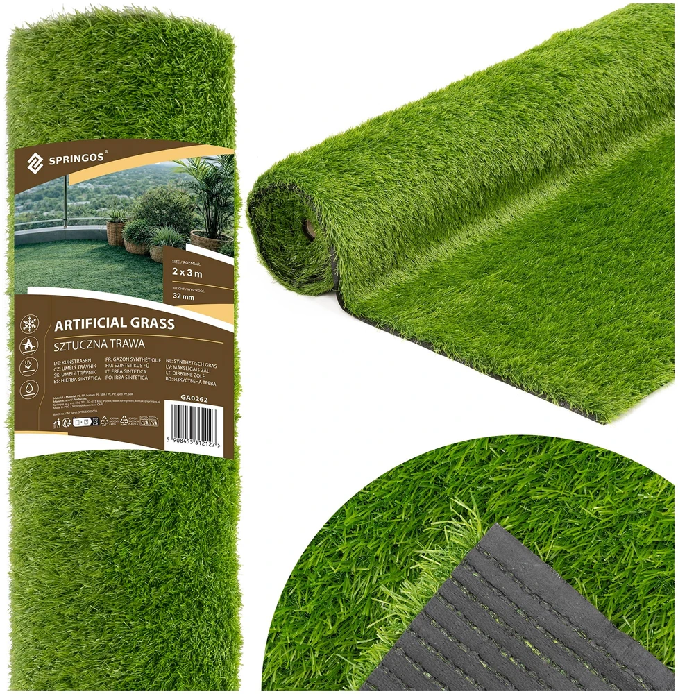Springos Dirbtinė žolė 2 x 3 m