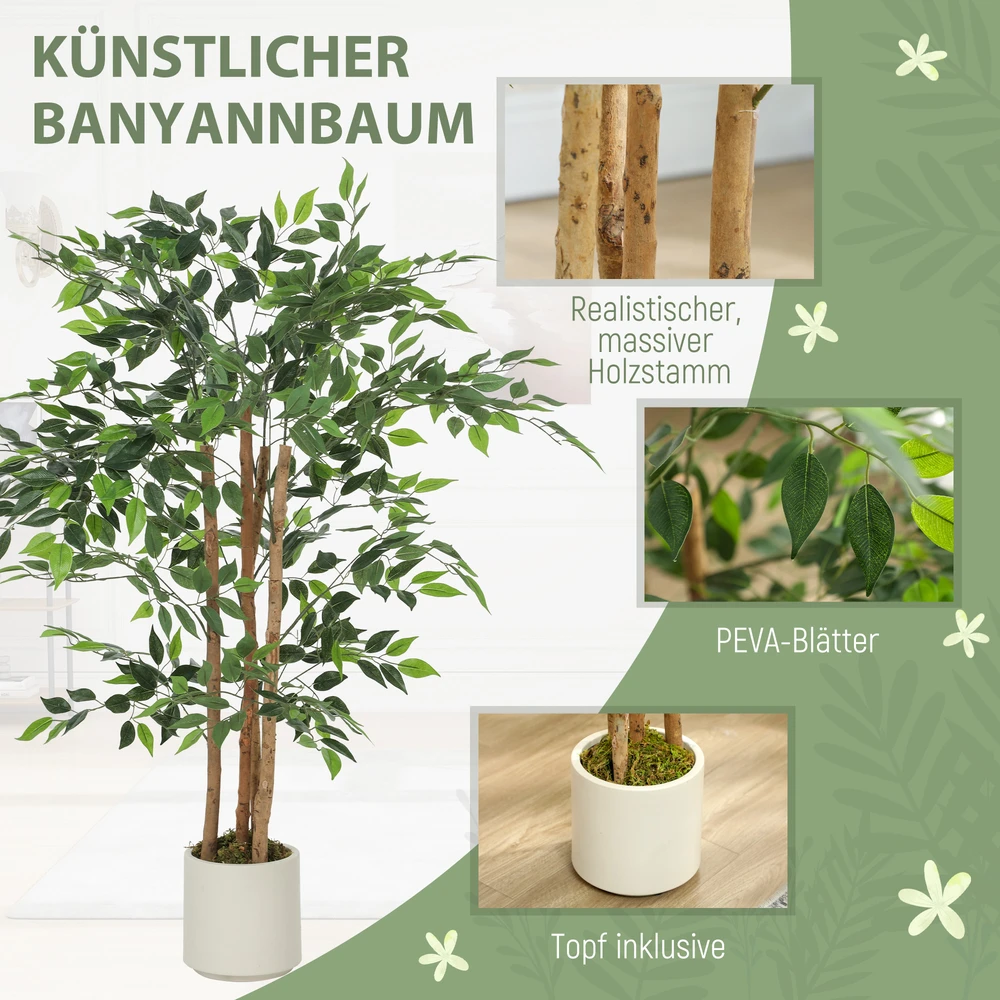 Dirbtinis banyan medis 55 x 55 x 120 cm