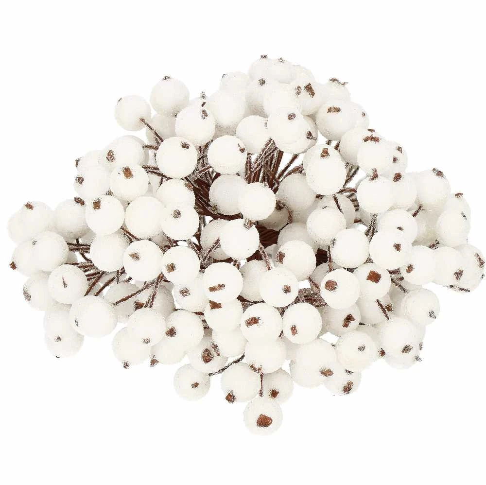 Dirbtinis dekoratyvinis šermukšnis Springos CA0743 12mm 100 vnt.