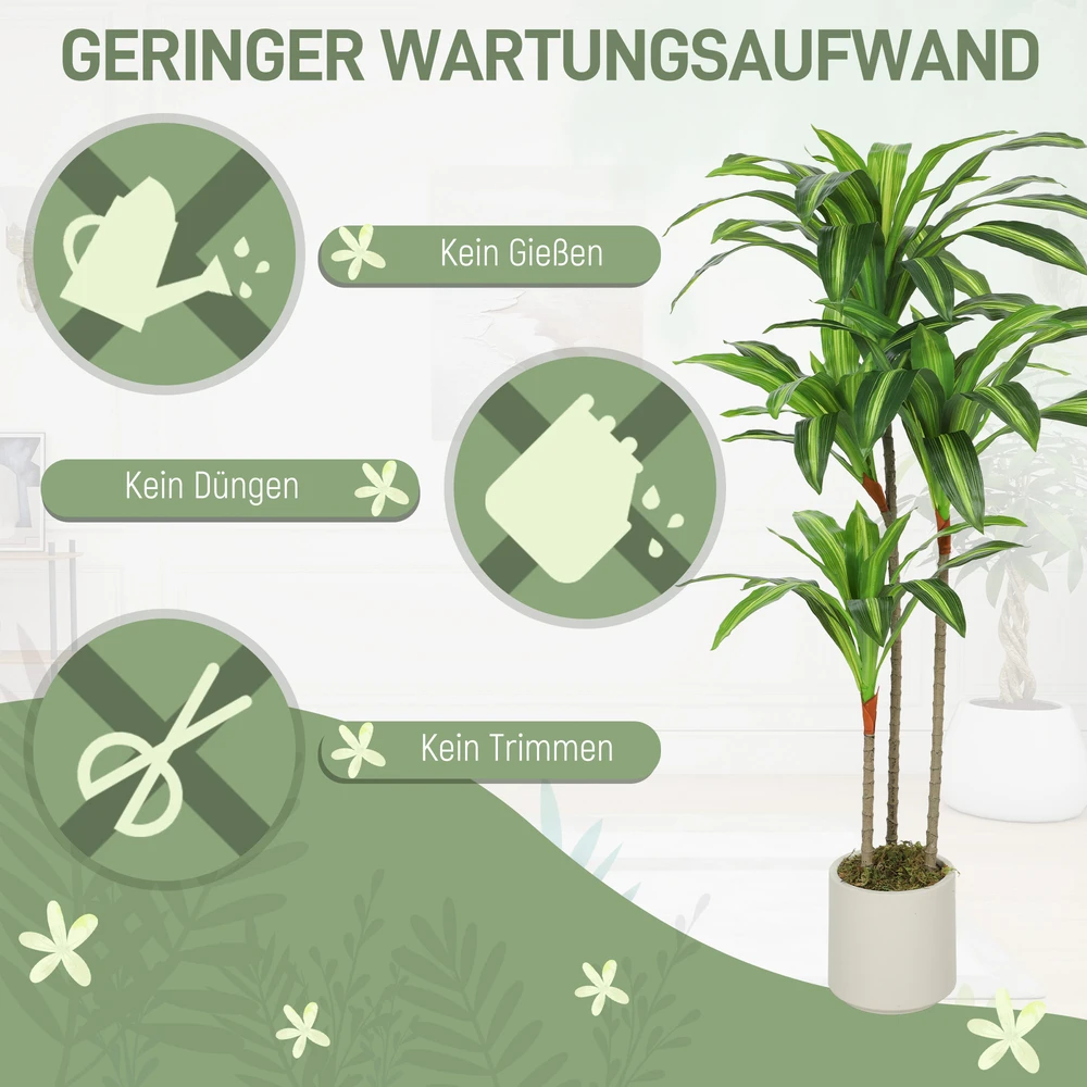 Dirbtinis dracena medis 120 cm