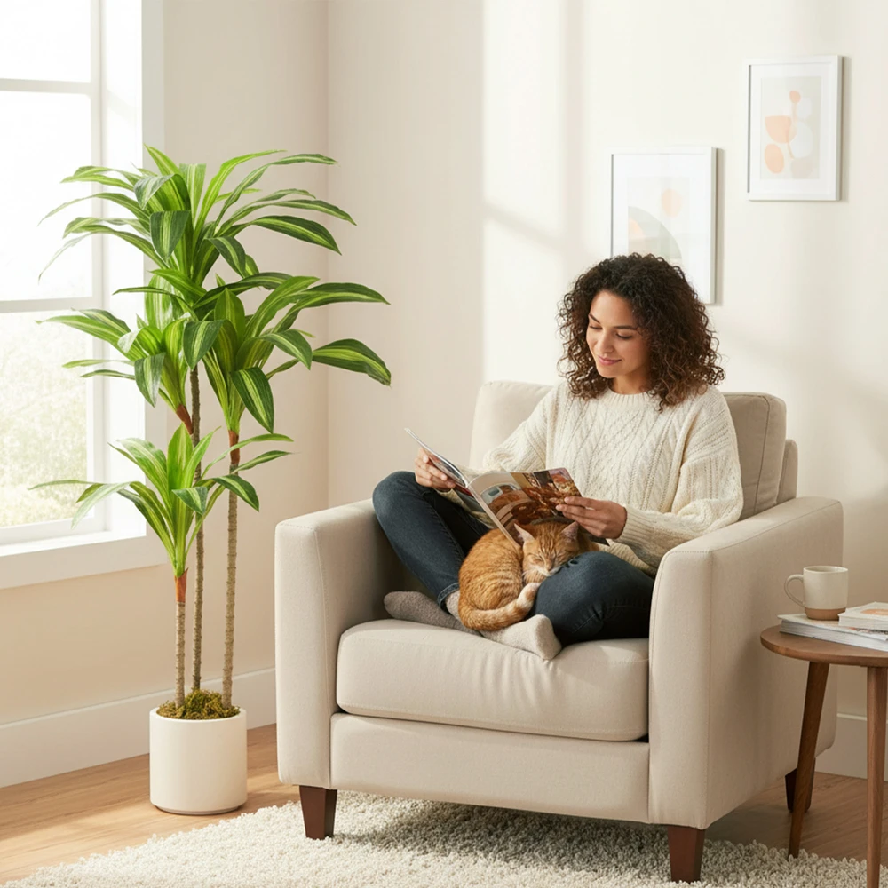 Dirbtinis dracena medis 120 cm