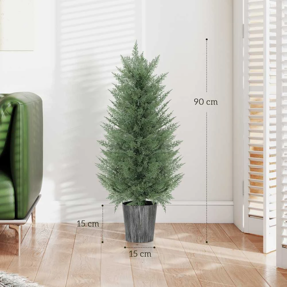 Dirbtinis kiparisas 90 cm 2 vnt.