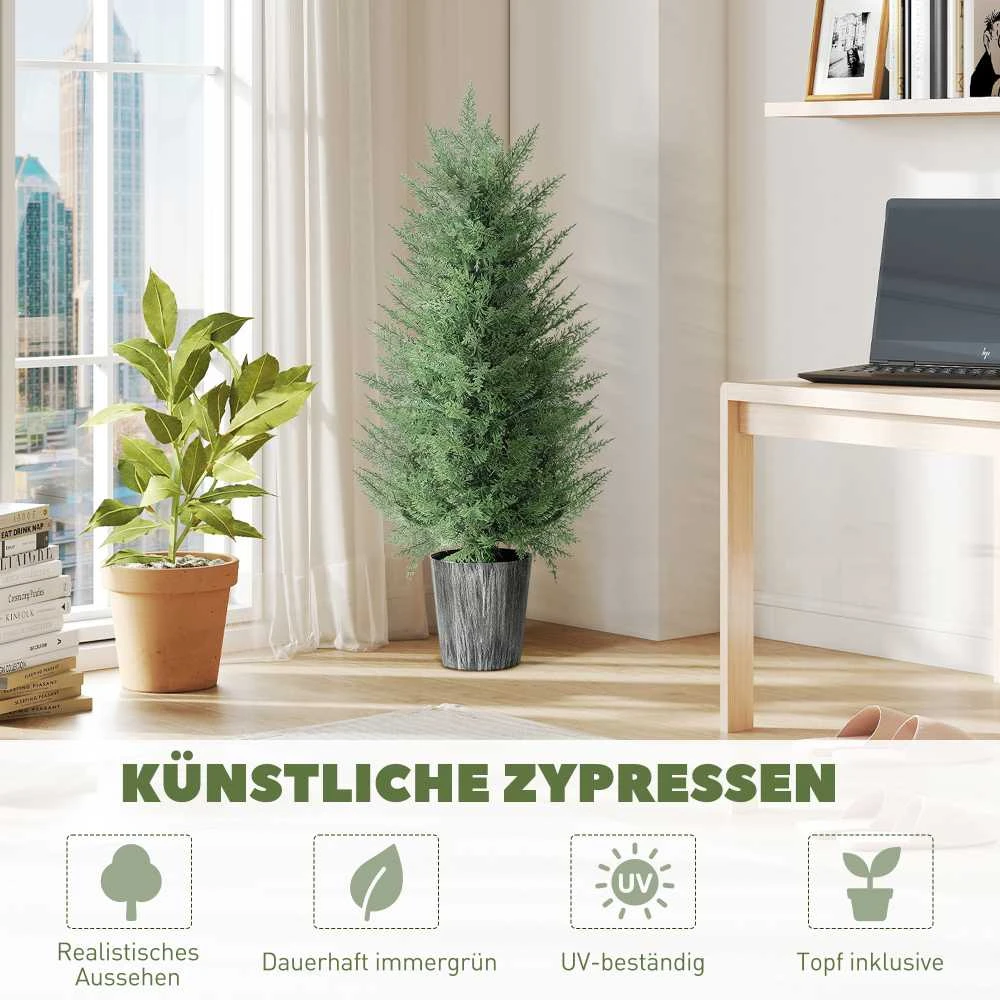 Dirbtinis kiparisas 90 cm 2 vnt.