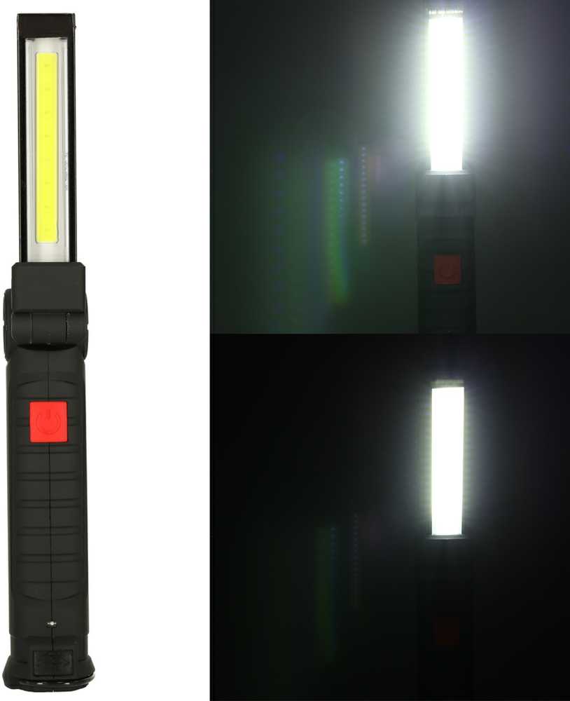 Dirbtuvių žibintuvėlis USB COB magnetinis įkraunamas 1200 mAh 200 lm