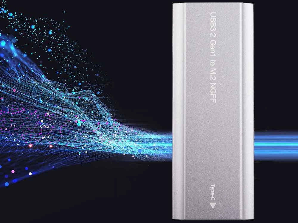 Disko adapterio dėklas M.2 SATA NGFF USB 3.1
