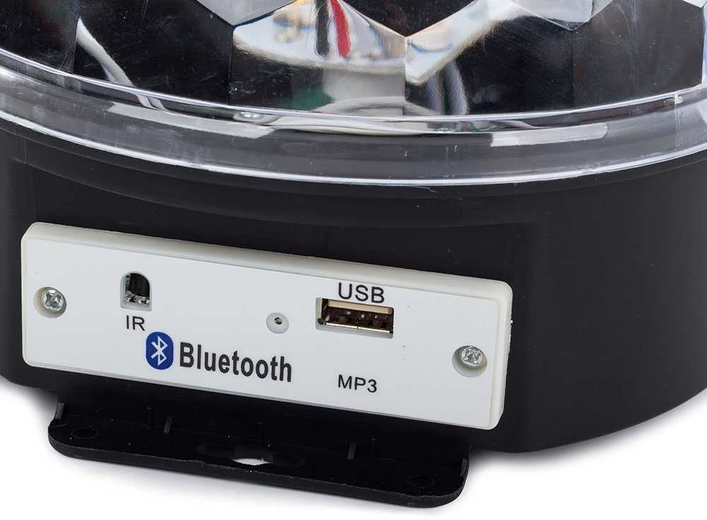 Disko lempa su LED, MP3, USB, Bluetooth