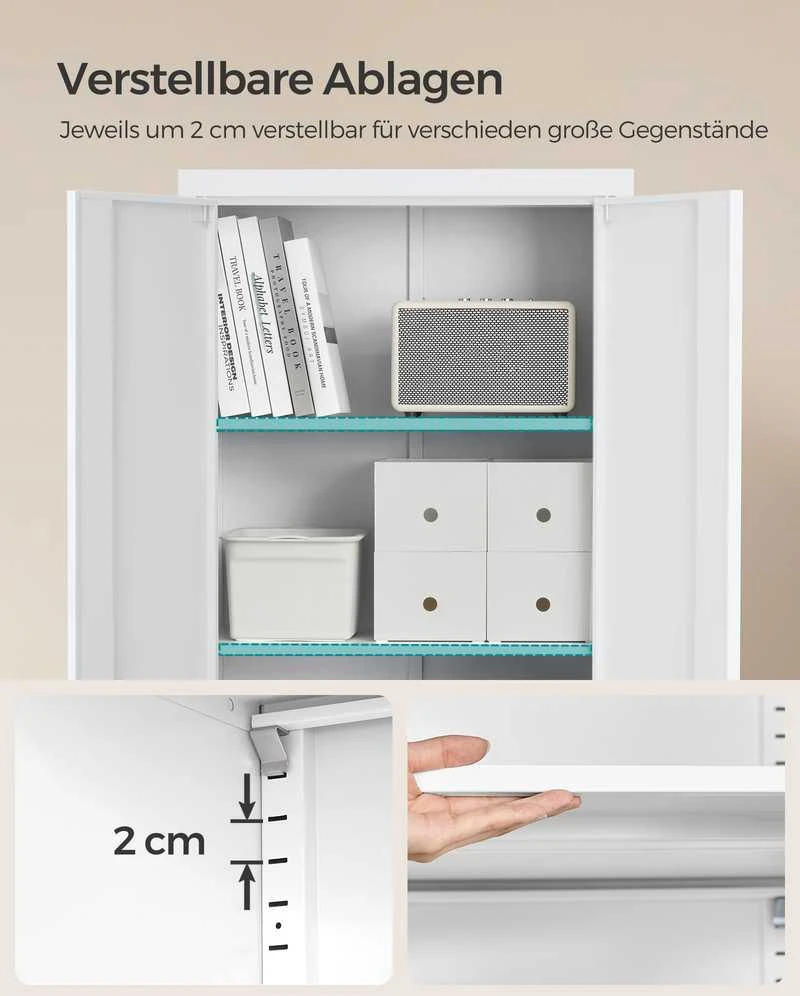Songmics Dokumentų spinta 40 x 60 x 180 cm