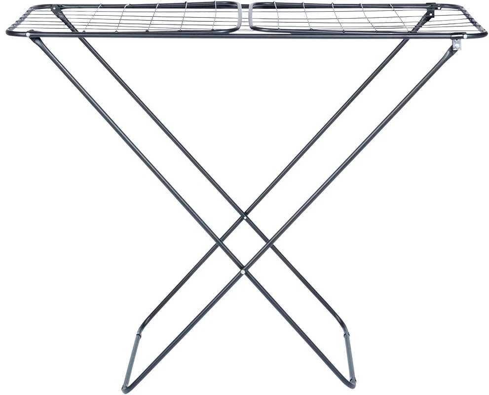 Vilde Drabužių džiovyklė 181 cm, sulankstoma, metalinė, juoda