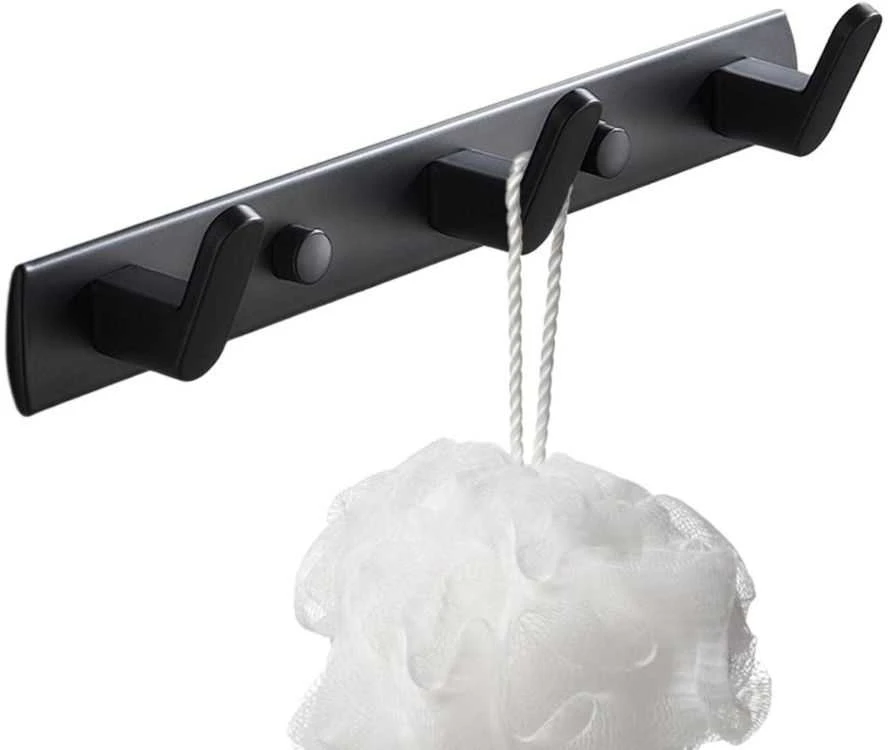 Drabužių ir Rankšluosčių Kabykla, Juoda, 24,5 cm