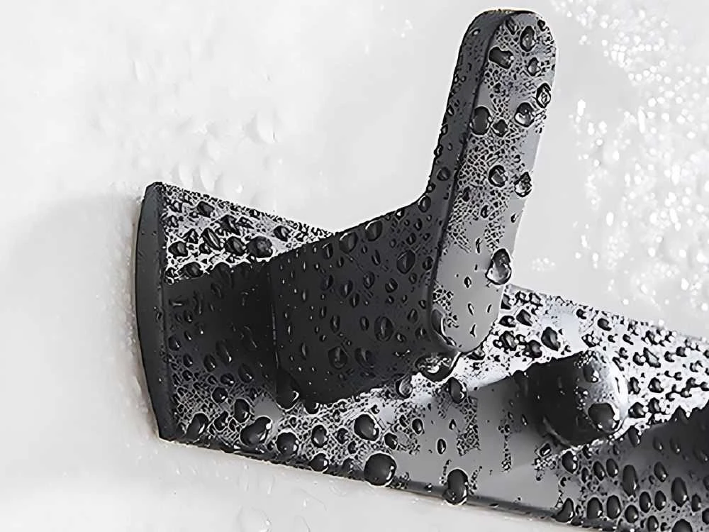 Drabužių ir Rankšluosčių Kabykla, Juoda, 24,5 cm