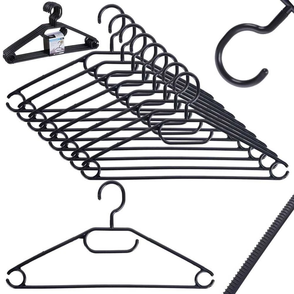 Affek Design Storage Solutions Drabužių pakabos 10 vnt. juodos sukamos