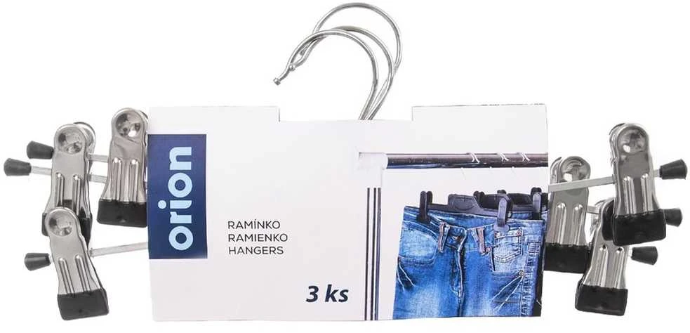 Orion Kelnių pakaba metalinė 3 vnt. su spaustukais, reguliuojama