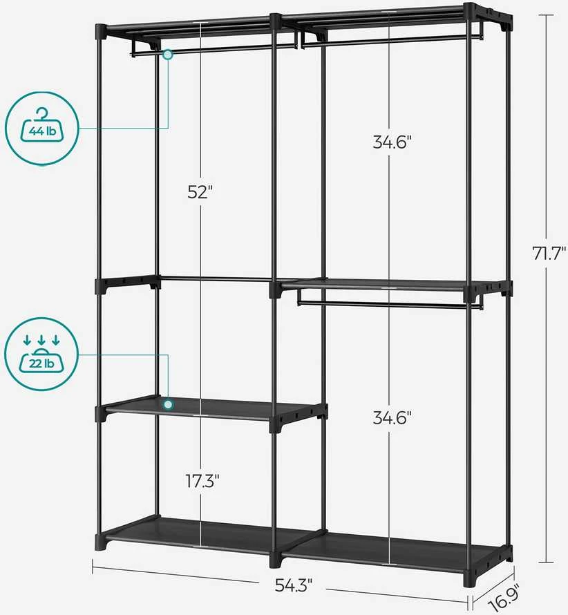 Songmics Offener Kleiderschrank