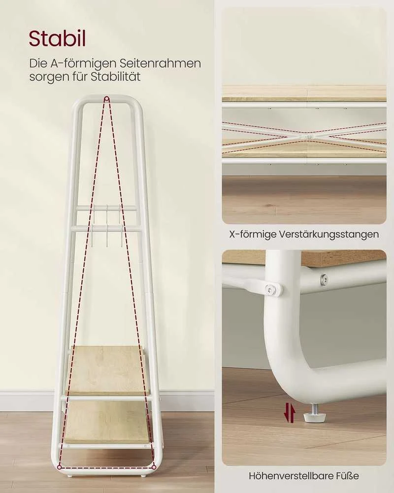 Lova Songmics Drabužių stovas 45 × 138 × 160 cm
