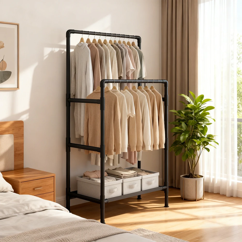 Songmics Drabužių stovas 83 x 45 x 157 cm