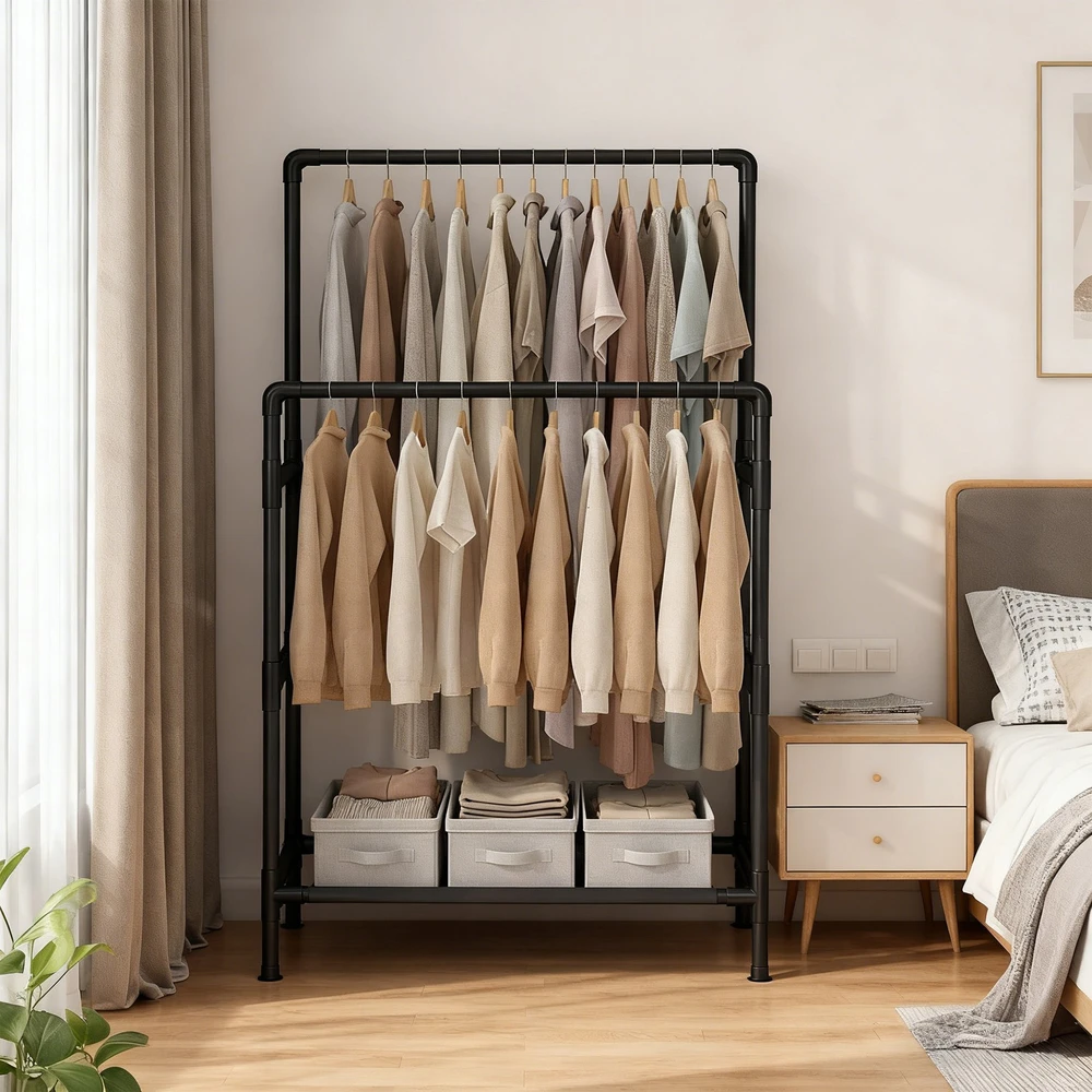 Songmics Drabužių stovas 83 x 45 x 157 cm
