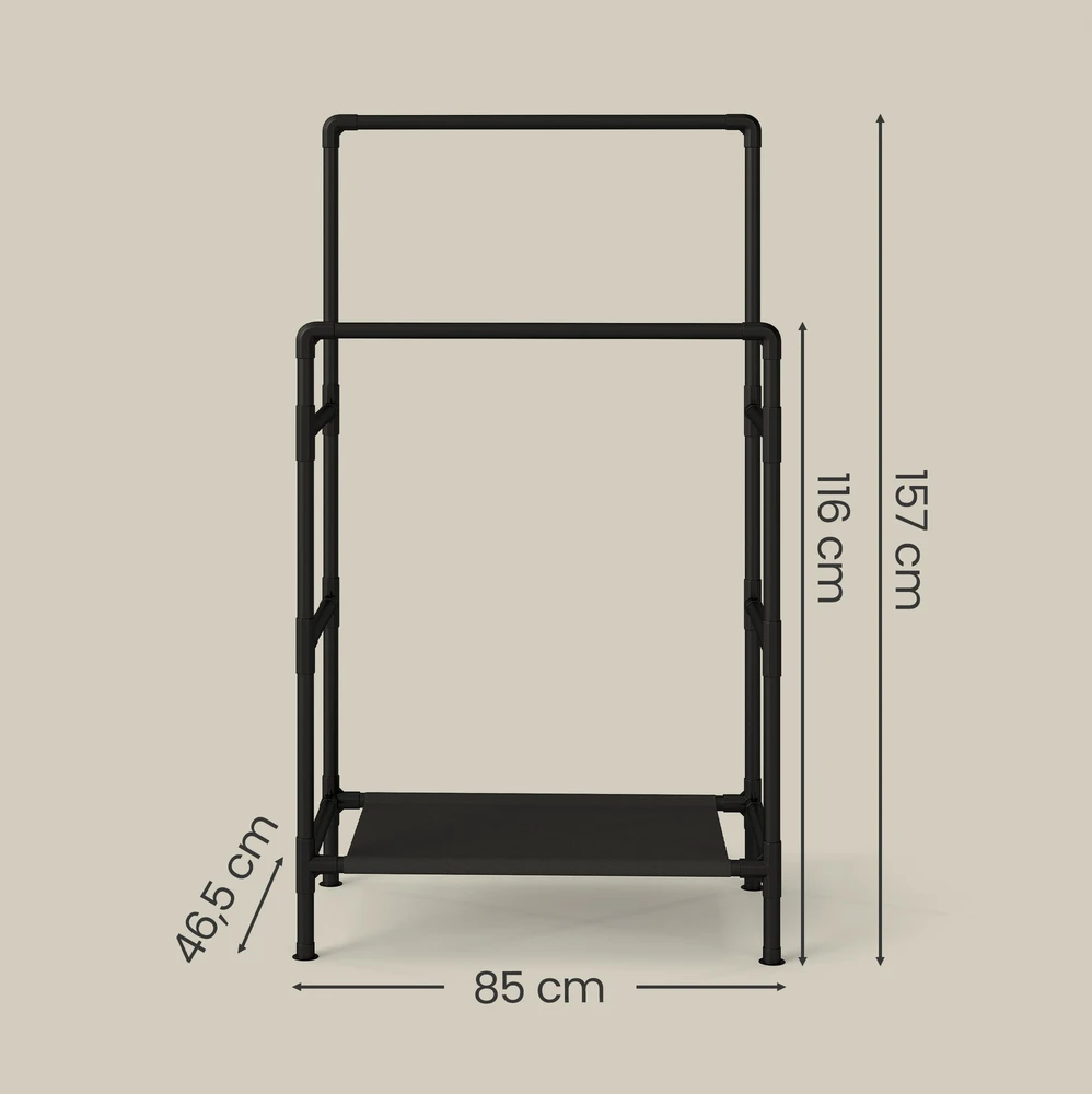 Songmics Drabužių stovas 83 x 45 x 157 cm