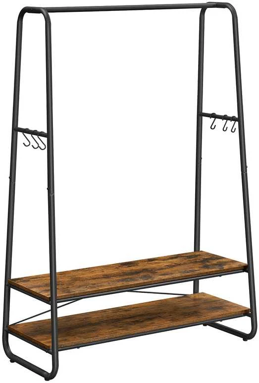 Songmics Vasagle Kleiderständer Vintagebraun-Juodas