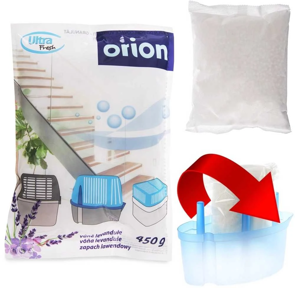 Orion Drėgmės sugėriklis Granulės 450 g Levandos