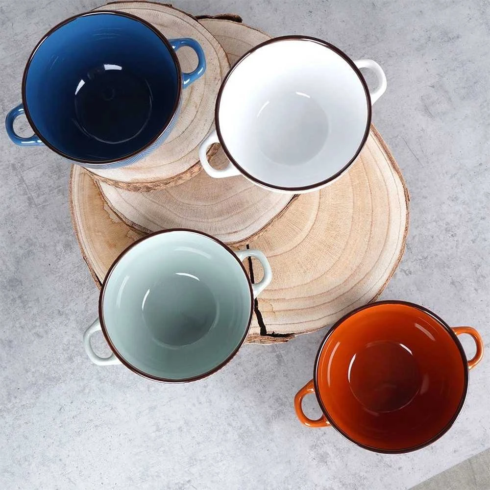 Siaki Collection Dubenėlių rinkinys keraminė 620 ml 4 vnt.