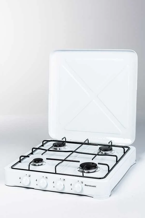 Kaitlentė Ravanson K-04T hob Juodas, Baltas Countertop Gas 4 zone(s)