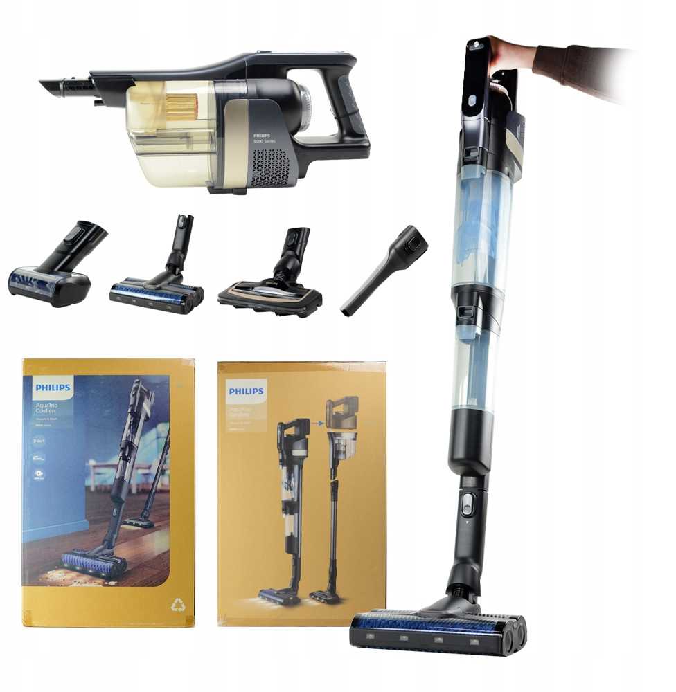 Philips XW9463/11 dulkių siurblys / elektrinė šluota du viename dulkių siurblys Baterija Dry&wet be maišelio