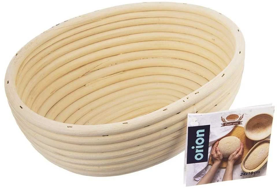 Orion Krepšelis duonos tešlai 1kg natūralus rotangas
