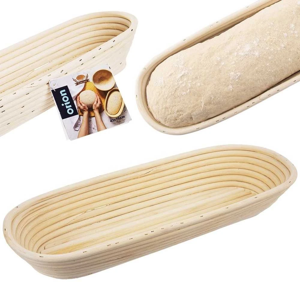 Orion duonos tešlos kildinimo krepšelis 1,5kg rotangas