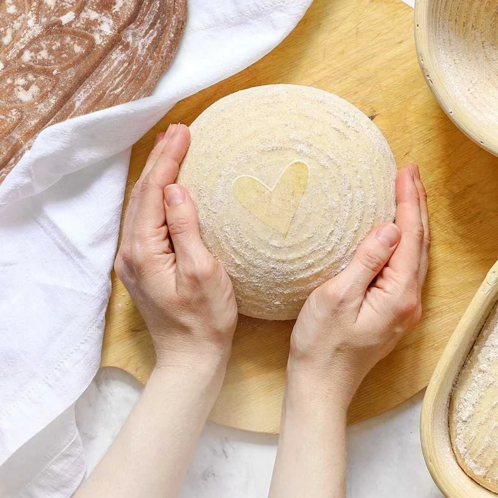 Orion Duonos tešlos krepšelis 1,2kg Rotangas smėlio spalvos