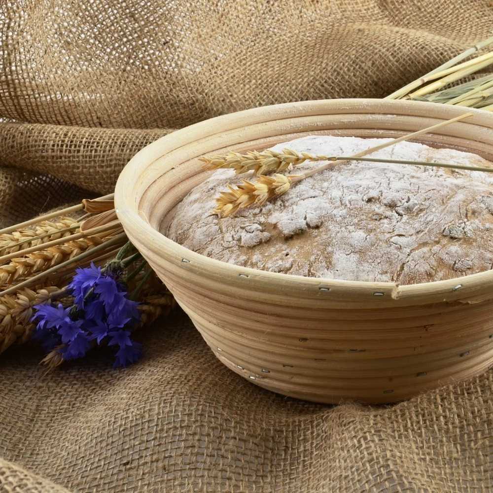 Orion duonos tešlos kildinimo krepšelis 1,5kg rotangas
