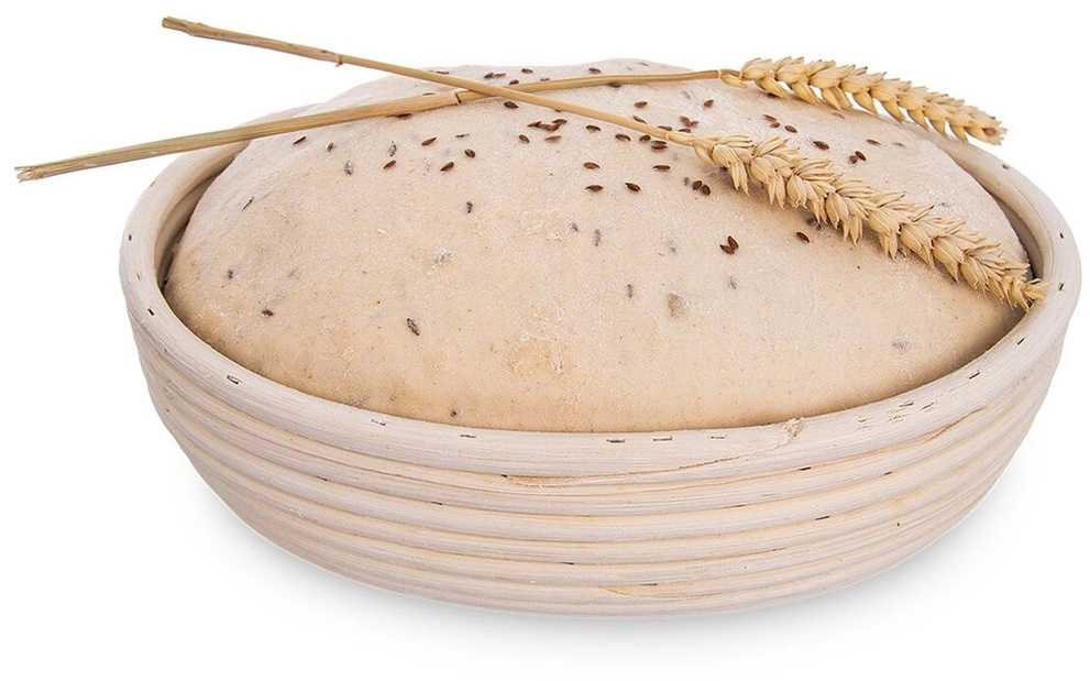 Orion duonos tešlos kildinimo krepšelis 1,5kg rotangas