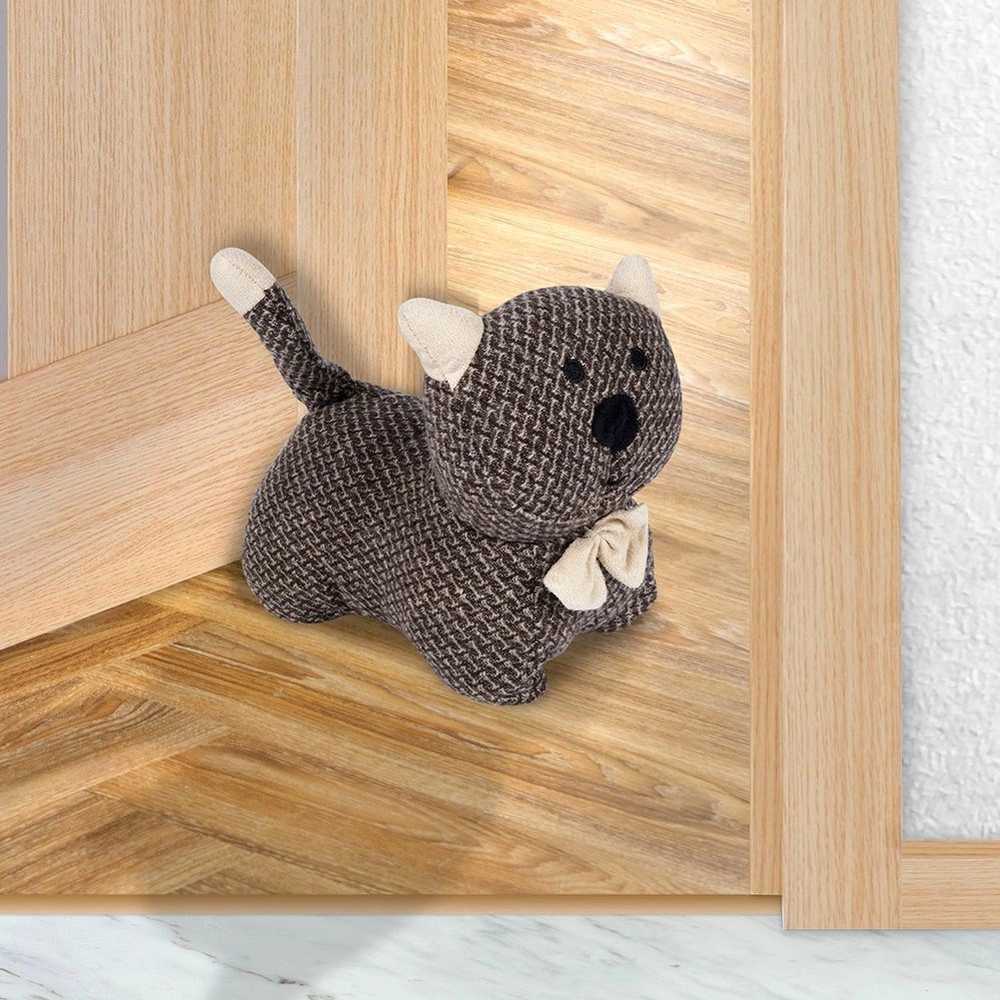 Home Styling Collection Durų kamštis Katė 20 cm Ruda Beigingas