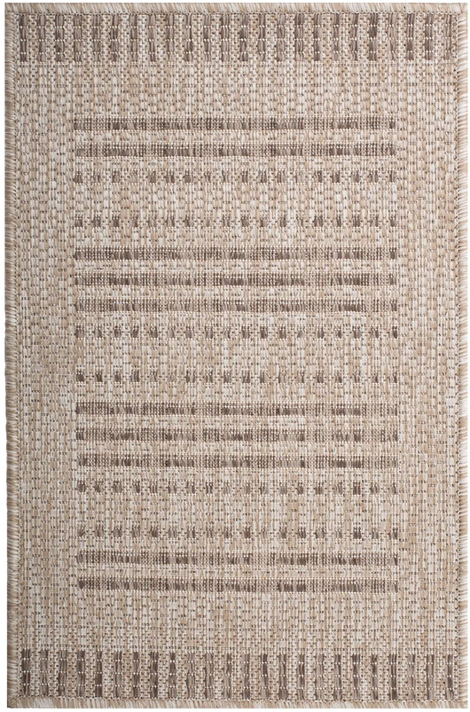 Durų kilimėlis su neslystančiu latekso pagrindu, smėlio spalvos, 60 × 90 cm