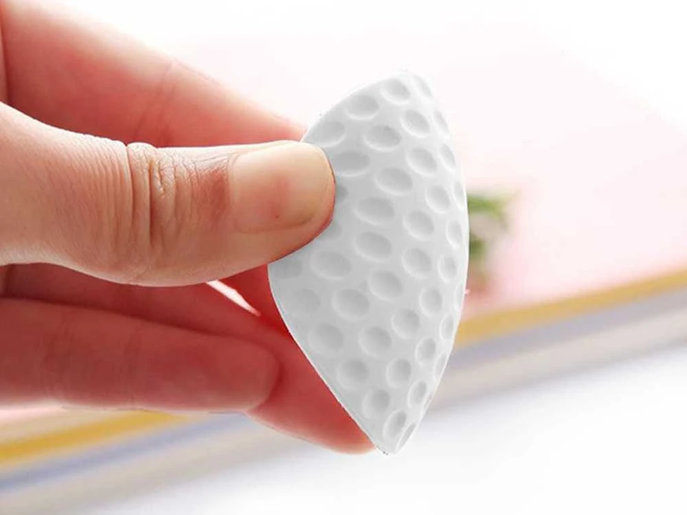 Durų rankenos apsauginis atmušiklis, 5 cm, baltas