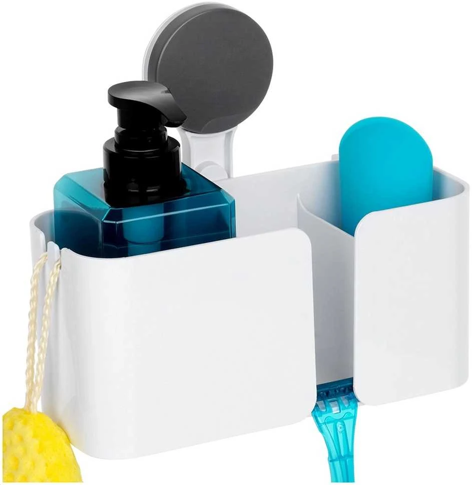 Bathroom Solutions Dušo Lentynė 21x9x19 cm - Baltos Plastiko Lentynėlės