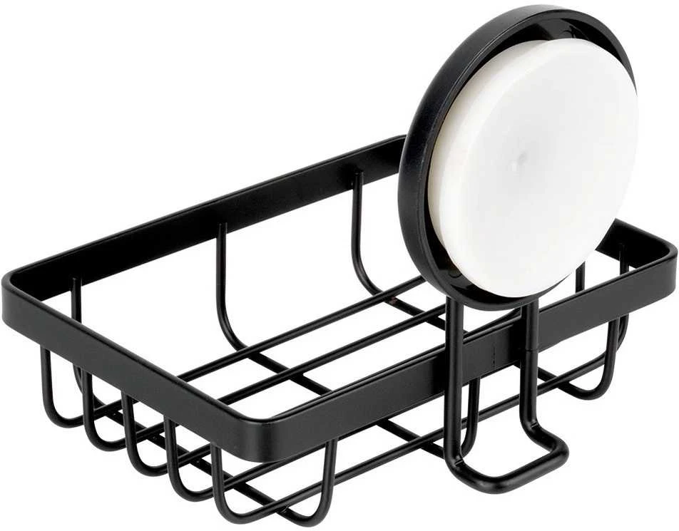 Bathroom Solutions Dušo lentyna juodo metalo su siurbtuku 13,5x10,5x11,5 cm