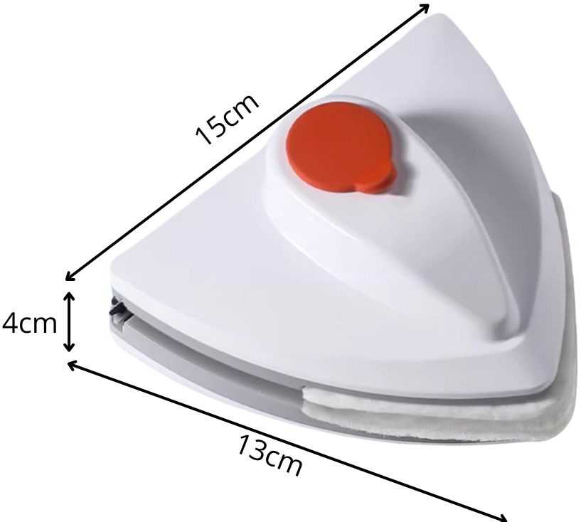 Dviejų pusių magnetinė langų valymo priemonė su stipriais magnetais
