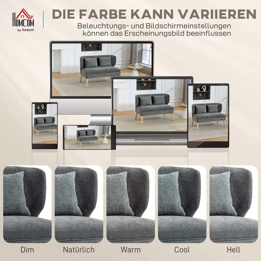 Dvievietė sofa 117 × 65 × 78,5 cm