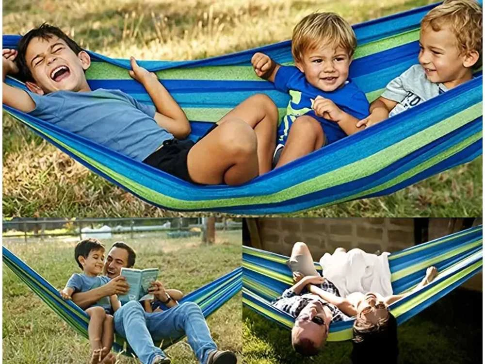 Verk Group Dvivietis hamakas | su pagalve | XXL 200kg | 260X150 cm (VRK0661)