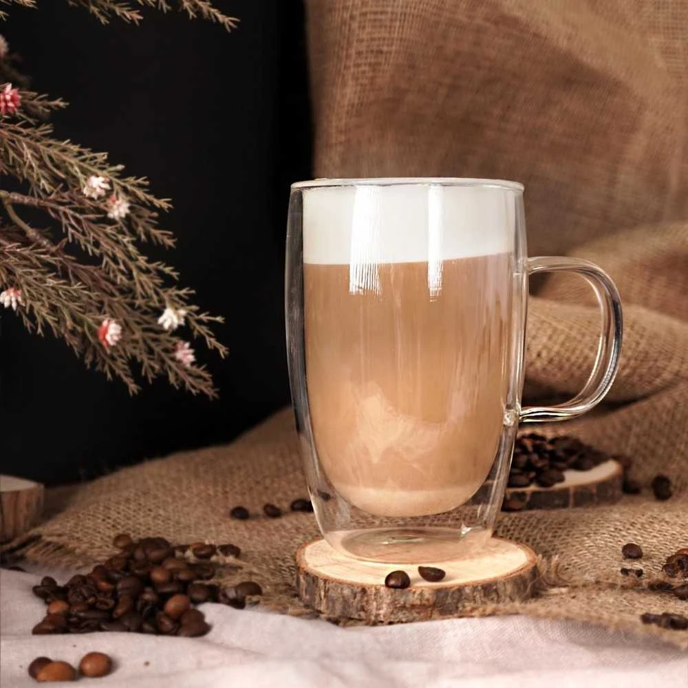 Orion Termo stiklinės su dviguba sienele kavos latte 430 ml