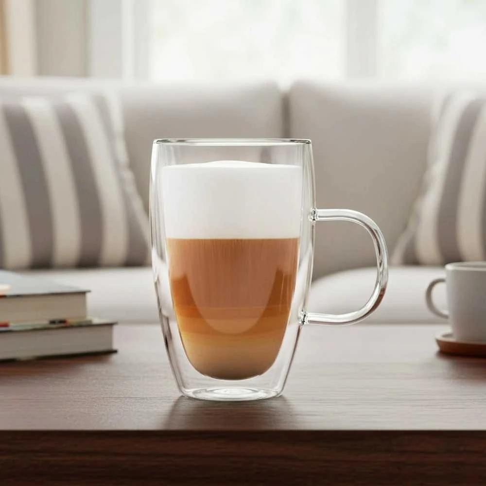 Orion Termo stiklinės su dviguba sienele kavos latte 430 ml
