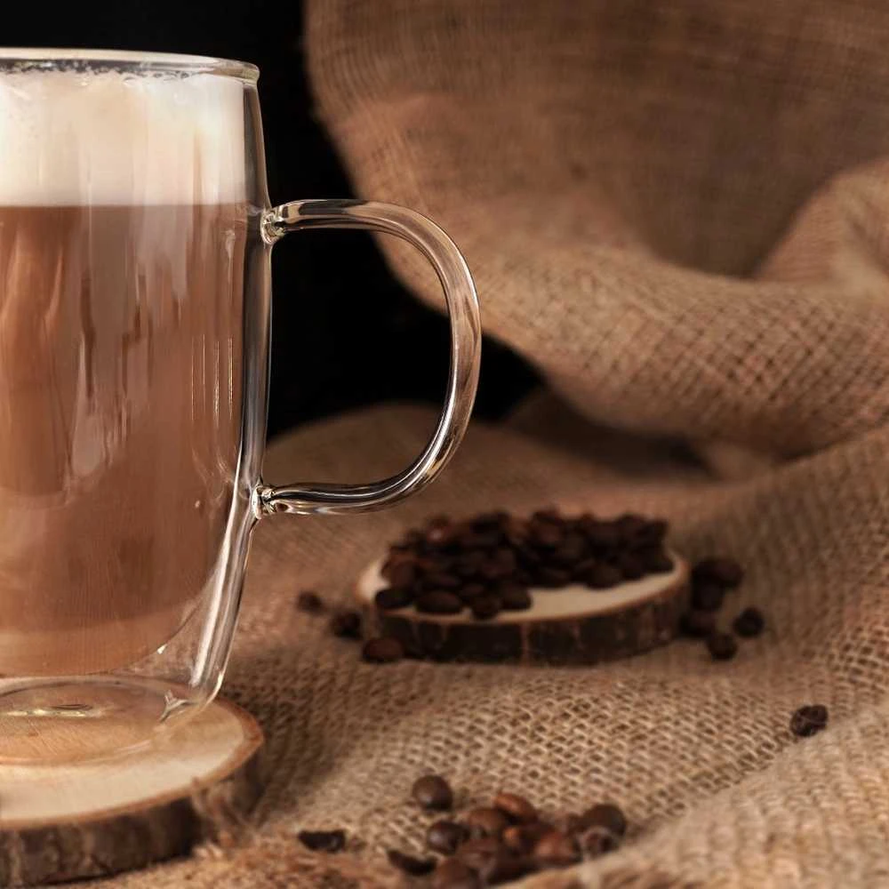 Orion Termo stiklinės su dviguba sienele kavos latte 430 ml