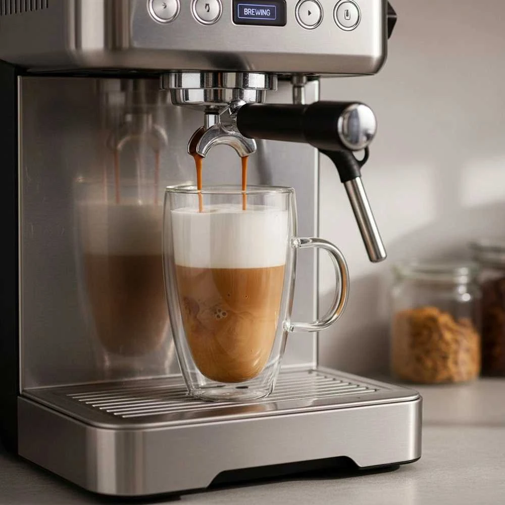 Orion Termo stiklinės su dviguba sienele kavos latte 430 ml