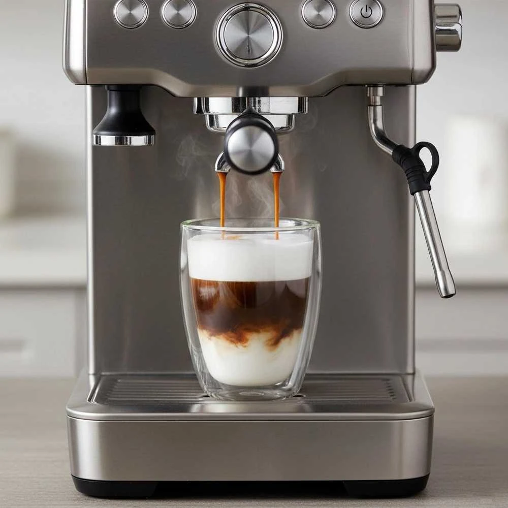 Orion Termo stiklinė 330 ml Dviguba sienelė Kavos latte