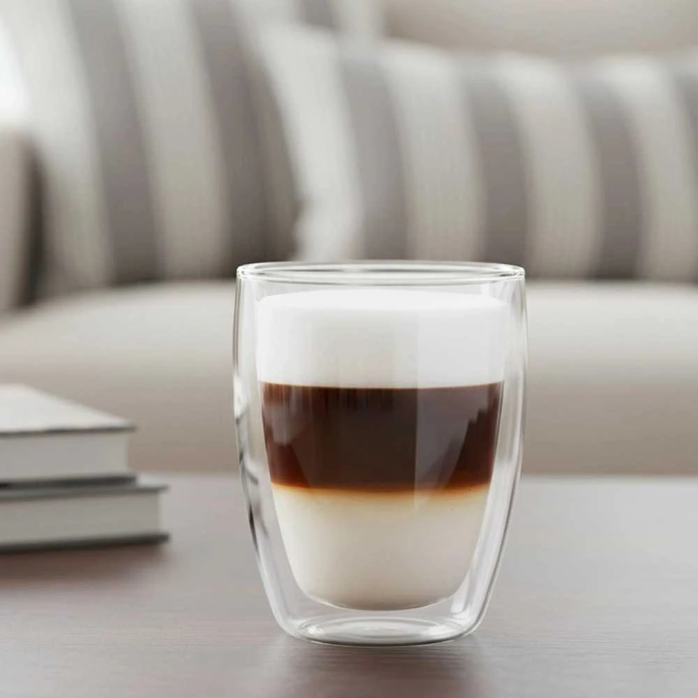 Orion Termo stiklinė 330 ml Dviguba sienelė Kavos latte