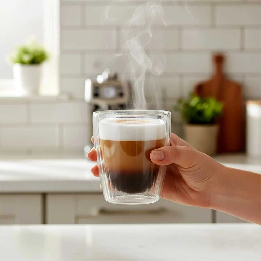Maku Dviejų sienelių stiklinės 230 ml, 2 vnt. - Kavos ir arbatos