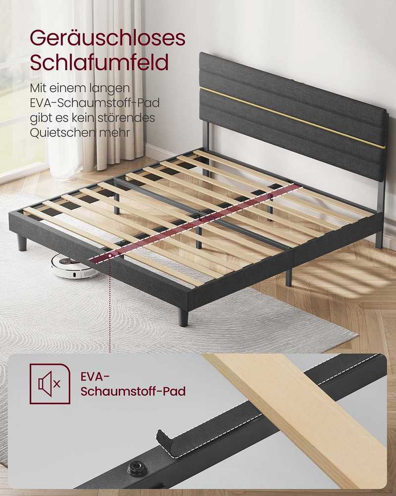 Songmics Dvigulės lovos rėmas 180 x 200 cm