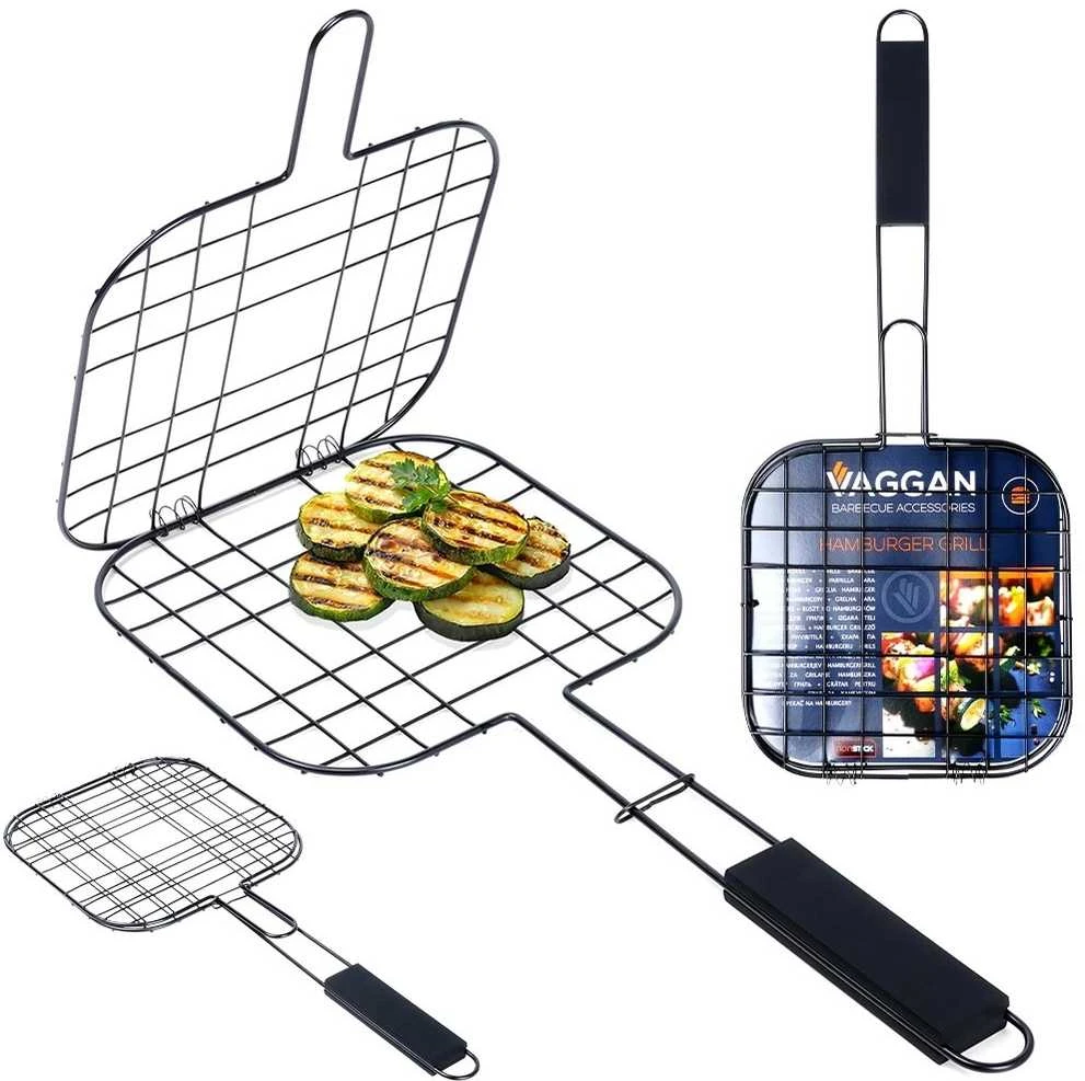 Vaggan Hamburginių Grilis Klem Juodas Dovina 49x21,1 cm - Grilio Tinklas - BBQ