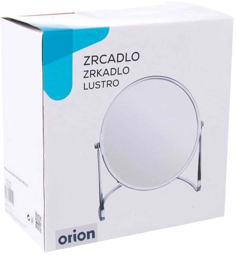 Orion Makiažo veidrodis 17 cm - Stovo veidrodis su sidabriniu rėmu, dvipusis